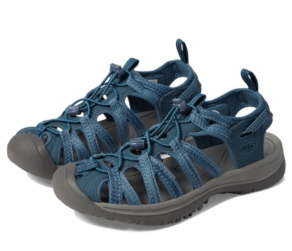 Keen Whisper Blue Hiking Sandal Womens Size US 8 Water Shoe Closed Toe Camping